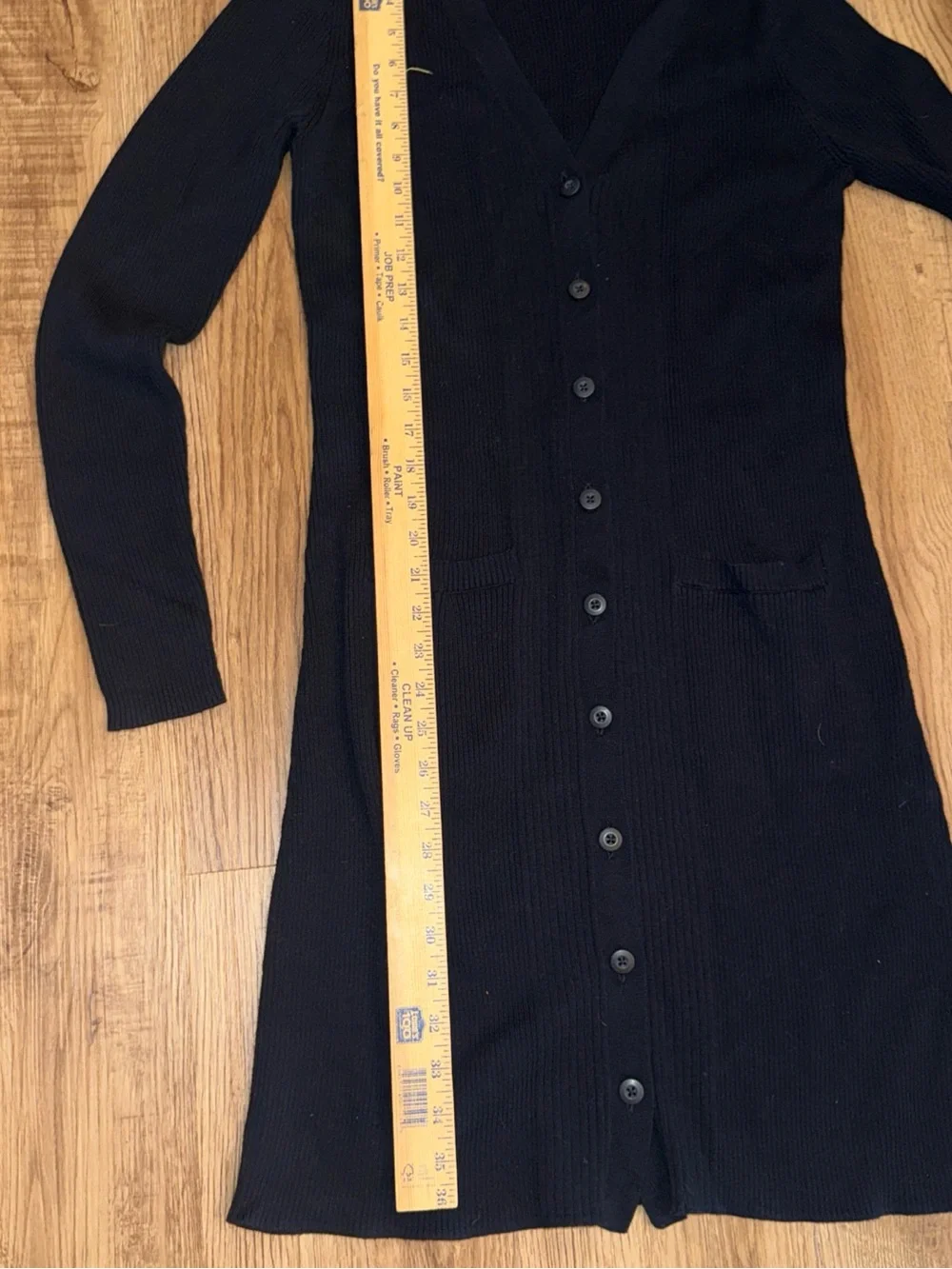 Cabi Cardigan Womens Med  dark Navy Blue Ribbed Sweater Long Counsel 5450 Dress